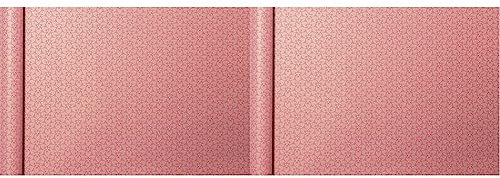 Clairefontaine 223828C - Rolle Geschenkpapier Tiny rolls Kraft mit Blumenmotiven (5 m x 0,35m, innovative Breite, einfach zum Transportieren, 70g, Blauer Engel) 1 Rolle, rosa (Packung mit 2)