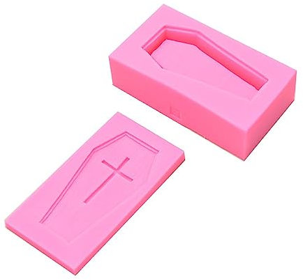 Schokoladenformen in Sarg-Form, Backformen, Fondantformen, Kuchenformen, Silikonmaterial, Geschenk für DIY Backliebhaber, Silikon-Kreuz, Sargform