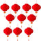 10 Stück 25cm/10 Zoll Chinesische Laternen, Rot Hängende Laternen Asiatische Deko, wasserdichte Papierlaternen für Chinesisches Neujahrsfest, Laternenfest, Hochzeit, Geburtstag Party Dekoration