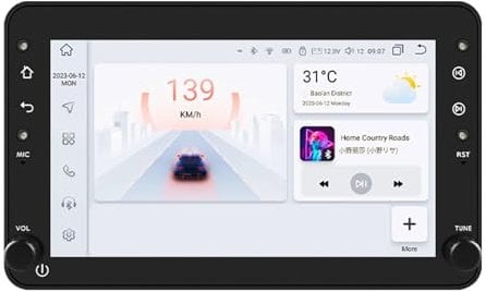 OSEAY 7 Auto Radio Android Fit for Alfa Fit for Romeo 159 Brera Spider Sportwagon Multimedia Player Navigation GPS 1 din Stereo DSP (Size : HC1 (4Core 1G 32G))