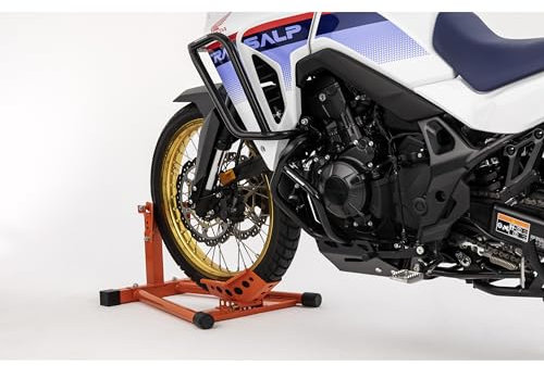 hi-Q Tools Motorrad-Vorderradständer Wippe Plus | V-förmige Aufnahme | Höhenverstellung | Abstellen, Transport, Verladehilfe