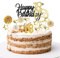 DazzJoy Tortendeko 18 Geburtstag Junge Mädchen,18 Stück Glitzer Torten Deko Gold Schwarz,18 Geburtstag Geko,Happy 18th Birthday Cake Topper Geburtstag,Kuchen Deko 18. Geburtstag mit Geburtstagskerzen