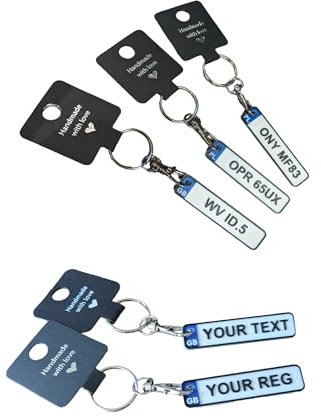 3D Personalised UK Number Plate Keyring. Custom License Plate Keychain, Beginner Driver, Learner, Just Passed Gift, Amazing Quality - Set of Two - 2pcs