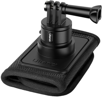 ULANZI CO62 Go Quick II Backpack Clip Holder with Quick Release & Mobile Phone Holder, Camera Mount for Action Cam and Smartphone, Shoulder Strap Mount for Hiking
