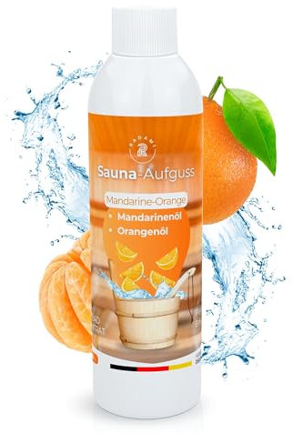 Saunaaufguss Sauna- Aufguss Sauna Aufguss Dampfbad Konzentrat Mandarine Orange Komposition aus Mandarinenöl und Orangenöl 250ml