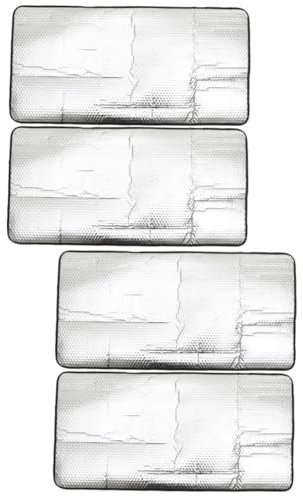 TOPBATHY 4 Pz Per Climatizzatore Antipioggia Del Condizionatore D'aria Per Unità Esterna Schermo Climatizzatore Per Unità Esterne Pellicola Di Alluminio