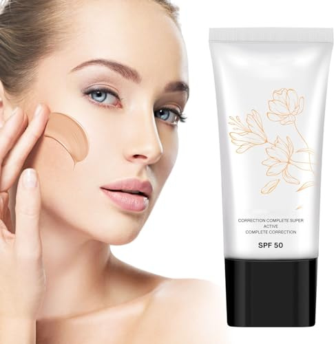 Korean Color Changing CC Cream, Korean CC Cream med SPF 50, självjustering för mature skal, CC Color Correcting Full täckning Cream för alla hudtyper