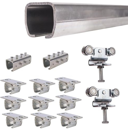 ATTAS MEA Type 0 Kit de ferrures pour portail coulissant (6 mètres, support de plafond)