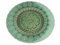 Gruppo Maruccia - Platos de cristal de color verde y dorado - Para Navidad, celebraciones, ceremonias - Juego de 2 unidades