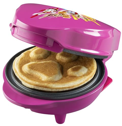 Bestron APP500PBS Mini Waffle Maker, Alloy Steel, Pink