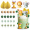 25 Stück Dschungel Tiere Cake Topper, Tiere Geburtstag Tortendeko, Zoo Tortendeko Waldtiere Kuchendeko, Dschungel Ball Cake Topper, Waldtiere Kuchen Deko, für Baby Shower Cake Decoration (C)