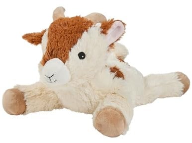 Warmies Plush Laying Goat Microwavable Weighted Teddy with French Lavender Scent, Hot or Cold for Cool Relaxation and Warm Relief