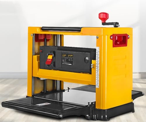 McbeAn 2000W Benchtop Planer, Electric Multifunctional Woodworking Planer, Single Planing Thickness: 1-3mm, Strong Power, Easy Planing, for Wood Cutting