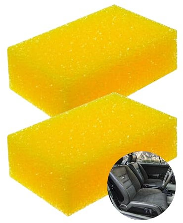 Tek Automotive Upholstery Sponge Twin Pack – Honeycomb Abrasive Sponges for Car Upholstery, Home, Rugs & Carpet Cleaning, Compatible with Upholstery Cleaners