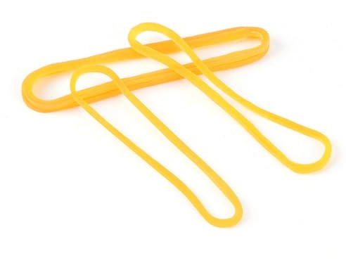 JEWEDECO 50g Rubber Bands Sturdy High Elastic Natural Rubber Bundling Ring for Home Office Diy Hair Rope