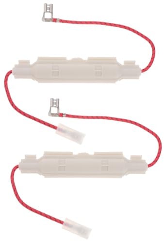 GARVALON Fusible de Alto Voltaje Repuesto Duradero de 5kv y 0.85a Portafusibles de Plástico Blanco Paquete de 2 Piezas para Horno Microondas para Recambios