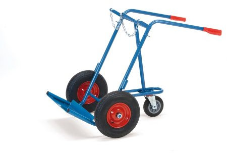 Fetra Transportgeräte mcegc1022 Sackkarre für 2 Gasflaschen A4, 830 mm Breite x 1300 mm Höhe