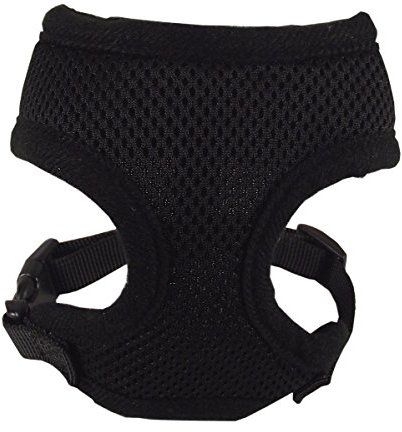 Hamilton 5/8 by 12 to 18-Inch Basic Soft Mesh Adjustable Harness, Small, Black