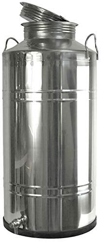 Fischer Kellereitechnik Edelstahl-Kannen (Kanne 3-100L mit/ohne Kugelhahn) (75 Liter ohne Hahn)
