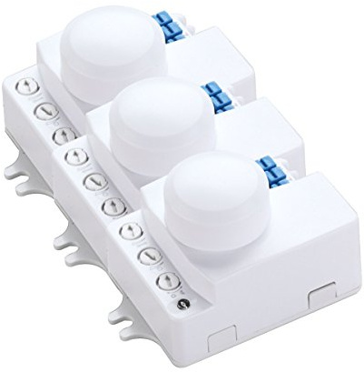 3 x ZEYUN mini capteur HF , détecteur de mouvement 360 °, portée 10m, contrôle de la lumière simple, pack de 3 capteurs de mouvement