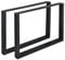 [en.casa] Esstischgestell Makers 2er-Set Couchtischgestell Bankgestell Tischbeine Stahl pulverbeschichtet viereckig Schwarz 100x72cm