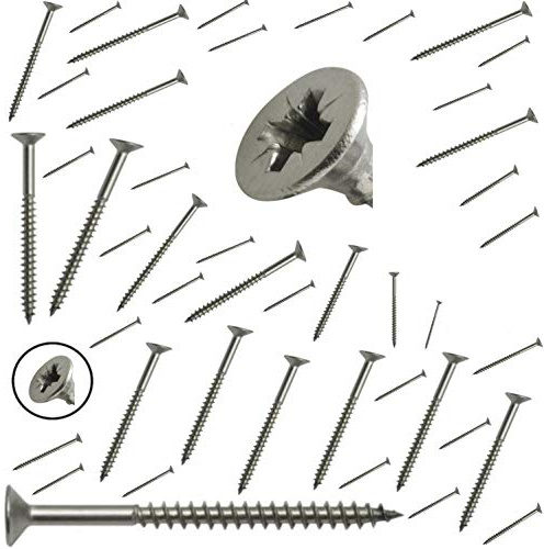 Vis 5mm INOX A2 Bois Cruciforme GAMME PRO 5x45 4x50 5x60 5x70 5x80 5x90 (5X40mm (Lot de 200))
