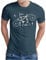 OM3® Mountain-Bike-Parts T-Shirt - Herren - MTB Bicycle Fahrrad Teile Radsport Radfahrer - Denim, 3XL