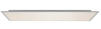 Lindby LED Panel Zento (Modern) in Alu (1 flammig,) - Bürolampe Deckenlampe Deckenleuchte Lampe Küchenleuchte