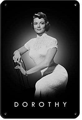 Dorothy Malone 20. Jahrhundert Schauspielerin Art 1 Blechschild Vintage Metall Pub Club Cafe Bar Home Wandkunst Dekoration Poster Retro 20 x 30 cm