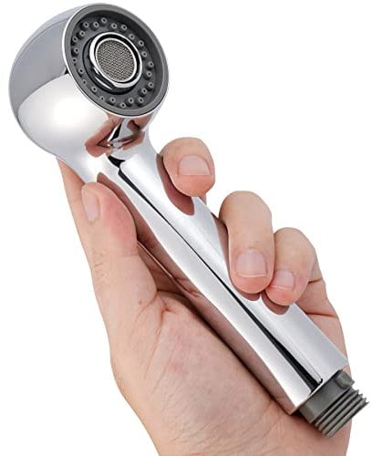 Hibbent Robinet Cuisine Douchette 2 Jets (Jet et Douche) Douche Remplacement Douchette pour Mitigeur Cuisine,Remplacement Pour Robinet de Lavabo ou Pomme de Douche Universelle, Chromé