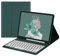 Keyboard Case for Galaxy Tab S8 & Tab S7 11 inch (SM-X700/X706/T870/T875/T878) - Slim Leather Folio Cover with S Pen Holder - Magnetically Wireless Detachable Keyboard - Round Keys (Teal)