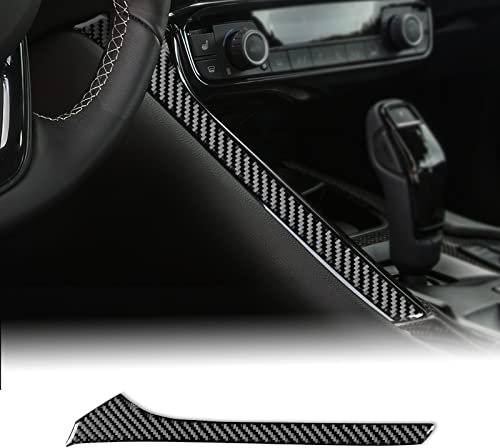 KUNGKIC Kohlefaser Auto Getriebe Seite Stips Schalttafel Seite Aufkleber Innenbereich Dekorativ Compatible with Toyota Supra GR A90 A91 MK5 2019-2022 Zubehör-Schwarz