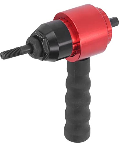 BOSUGE Accesorio de Taladro de Tuerca de Remache, Adaptador de Pistola de Tuerca de Alta eficiencia aleación de Aluminio Ligero con Caja de Herramientas para taladros de Impacto