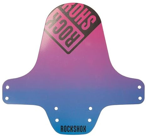 RockShox Fender MTB full blau/pink fade, Logo schwarz