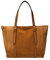 Fossil Damen Carlie Leder Tote Bag Geldbörse Handtasche, Sattel