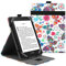 VOVIPO Coque de Protection Universel pour Kindle Paperwhite Kobo Liseuse 6 Pouces, étui Folio Compatible avec la liseuse Sony/Kobo/Tolino/Pocketbook/Kindle 6,avec Support Multi Angles-Butterfly