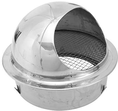 DOITOOL De Escape De Acero Inoxidable Campana Extractora De 160mm Sin Lamas Para Ventilación Exterior