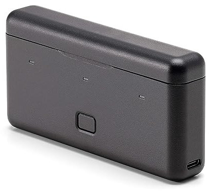 ONTOMYO Osmo Action 3/4/5 Pro Battery Charger (7.4V) - 3-Battery Case with Sequential Charging and Two-Way Power