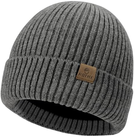 LiuSuper XXL Oversized Beanie Mütze für Damen und Herren, extra große warme Wintermütze für große Köpfe, gefüttert & dehnbar