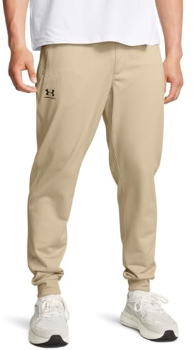 Under Armour Men's Sportstyle Tricot Joggers, (299) City Khaki / / Black, Large Tall