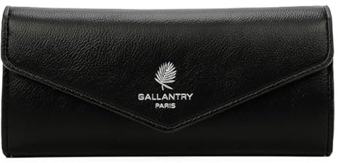 OLIVIA Portefeuille Gallantry Paris, idée Cadeau Femme (Noir)