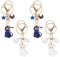 Yuqilin 4 PièCes Sailor Moon Porte Clef, Pentagramme du Chat Lunaire Porte Clé, Porte Clef Femme, Porte Clef Kawaii, Porte Clef Couple, pour Clés, Sacs à Dos, Sacs à Main