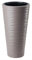 B2C Round Tall Plant Pot Elegant Large Flower Indoor Outdoor Garden Planters Sahara (Taupe, H 79cm x D 40cm)