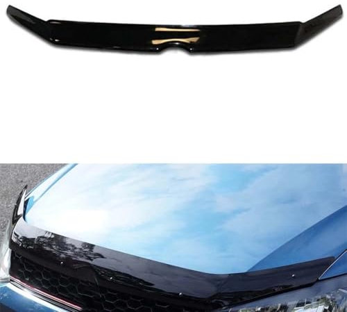 OKIIO Auto Motorhaube Windabweiser für VW Polo 2010 2011 2012 2013 2014, Schützt Die Motorhaube vor Steinen Insekten Steinschlagschutz Motorhaubenabdeckung Aerodynamisch Auto Zubehör