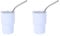 2 pieces Tasse Mit Doppelter Wand, Tasse Trinkbecher, Stanley Becher, Tumbler Mit Doppelter Wand, Straw Cup, tragbare Tassen, Mini Tasse pour Cocktails Fête Voyage Camping