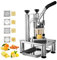 Picadora de verduras comercial con 4 cuchillas de acero inoxidable, picadora de patatas fritas caseras, cortadora Manual de cebollas, cortador de frutas Adecuado para campos industriales y comerciales