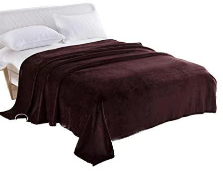 CVNIMV Decke fürs Bett, Dunkelbraun, Goldener Samt, Decke, Koralle, für Sofa, Luftüberwurf, Reise, leicht, dünn, maschinenwaschbar, Flanelldecken, Winter, weich, warm