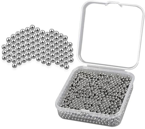 1500Pcs Stainless Steel Cleaning Beads, 3 mm Carafe Cleaning Beads, Reusable Decanter Cleaning Balls, Wine Bottles Cleaning Beads, Glassware Cleaning Beads for Goblets Glasses Vases