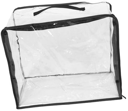 MOLUCKFU Extra Large Pvc Toy Storage Organizer Bag Zipper for Kids Toys Organizer for Puzzles and Board Games Portable Handheld Storage Solution