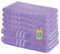 Lavea Lot de 6 Serviettes 100% Coton – 4 Serviettes de Toilette de 50 x 100 cm et 2 Serviettes de Douche 70 x 140 cm – Doux, absorbantes et certifiées Oeko-Tex – Violet
